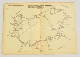 Cca 1930 Visszacsatolandó Magánvasutak A Trianoni Határ Környékén. 8 P + Térkép - Non Classés