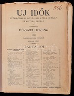 1931 Az Új Idők 37.évf. Második Félév Lapszámai, Egybekötve, Kissé Megviselt Félvászon Kötésben, Mellékletekkel - Non Classificati