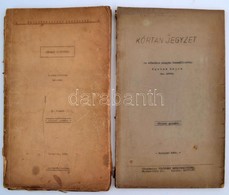 1936, 1942 2 Db Géppel írt, Kis Példányszámban Sokszorosított Orvostudományi Jegyzet - Non Classificati