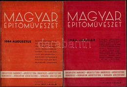 1944 3 Db építészeti Folyóirat: Magyar Építőművészet 1944 Januári és Augusztusi Száma, Építészet IV. Kötet 2. Füzet - Non Classificati