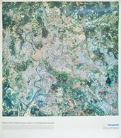1991 Róma Színes Műholdfelvétele, 80x68 Cm - Unclassified