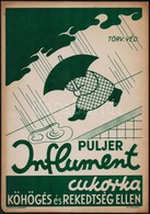 Cca 1930 Puljer Influment Cukorka Reklám Plakát, Kincs Lito., 33x23 Cm - Autres & Non Classés