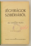 Vitéz Radványi Dezső: Jégvirágok Szibériából. Miskolc, 1938, Ludvig István, 298+2 P. Átkötött Félvászon-kötés, Intézmény - Non Classés