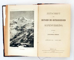 Johannes Emmer (szerk.): Zeitschrift Des Deutschen Und Oesterreichischen Alpenvereins. Jahrgang 1893. Berlin. Viseltes E - Non Classés