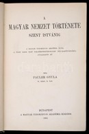 Pauler Gyula: A Magyar Nemzet Története Szent Istvánig. Bp., 1900, MTA. Kiadói Aranyozott Gerincű Egészvászon Sorozatköt - Non Classificati