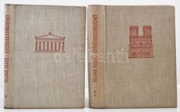 Major Máté: Építészettörténet 1-2. Kötet. Bp., 1954-1955, Építésügyi-Műszaki. Kiadói Egészvászon-kötés. - Sin Clasificación