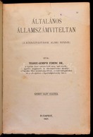 Dr. Teghze-Gerber: Általános államszámviteltan. (A Közháztartások Alaki Rendje.)+A Magyar állami Számviteli Rendszer Mód - Non Classés