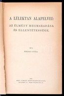 Pikler Gyula: A Lélektan Alapelvei. Az élmény Megmaradása és Ellentétessége. Társadalomtudományi Könyvtár. Bp., 1909, Gr - Non Classés