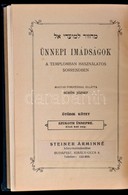 Ünnepi Imádságok A Templomban Használatos Sorrendben. V. Kötet. Szukoth ünnepre. Első Két Nap. Fordította Schön József.  - Non Classificati