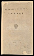 Bezerédy Gergely Versei. Buda, 1836, M. Kir. Egyetemi Betűivel, 2+124 P. Átkötött Modern Egészbőr-kötés, Az Eredeti Papí - Non Classés