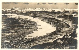 ** 4 Db RÉGI Svájci Városképes Lap / 4 Pre-1945 Swiss Town-view Postcards - Ohne Zuordnung