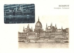 ** 3 Db Hologramos Retro Képeslap Budapest - Zonder Classificatie