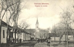 T2 Alberti (Albertirsa), Utca, Templom, üzlet. Singer Sándor Kiadása - Unclassified