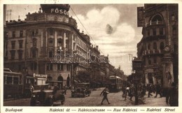 * T2/T3 Budapest VIII. Rákóczi út (Blaha Lujza Tér), Automobilok, Villamosok, Takarékpénztár, Gyógyszertár, üzletek, Fan - Non Classificati