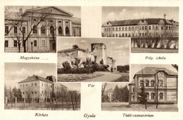 ** T2/T3 Gyula, Megyeháza, Vár, Polgári Iskola, Kórház, Tüdő Szanatórium (EK) - Unclassified