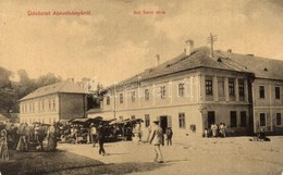 ** T2/T3 Abrudbánya, Abrud; Szent Imre Utca, Piac árusokkal. W.L. 3215. / Street View With Market Vendors (fa) - Non Classificati