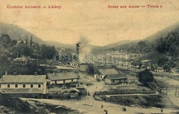 T2/T3 Anina, Stájerlakanina, Steierdorf; Vasgyári Látkép, Fűrésztelep. 1184. Káden József Kiadása / Iron Works, Factory  - Unclassified