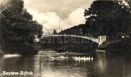 * T2/T3 1940 Beszterce, Bistritz, Bistrita; Vasbeton Híd / Bridge, Photo '1940 Beszterce Visszatért' So. Stpl (EK) - Ohne Zuordnung