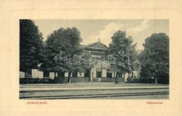 ** T4 Borosjenő, Ineu; Vasútállomás, Pályaudvar. W. L. Bp. 5268. / Railway Station (vágott / Cut) - Zonder Classificatie