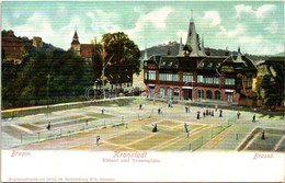 ** T2 Brassó, Kronstadt, Brasov; Eislauf Und Tennisplatz / Korcsolya és Tenisz Pálya / Ice Skating Rink And Tennis Court - Unclassified