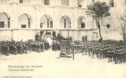 ** T2 Fogaras, Fagaras; Újoncok Felesketése A Laktanyában. Kiadó Thierfeld Dávid / Eidesleistung Der Rekruten / Ceremony - Ohne Zuordnung