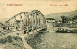 T2/T3 Lupény, Lupeni; Zsil Vize, Vasúti Híd. W. L. 1700. / Jiu Riverside, Railway Bridge (fl) - Unclassified