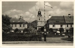 T2 Nagybánya, Baia Mare; Fő Tér, Országzászló, üzletek / Main Square, Hungarian Flag, Shops - Unclassified