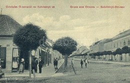 ** T2/T3 Orsova, Széchenyi út, üzlet. W.L. 1528. / Strasse / Street, Shops  (EK) - Unclassified