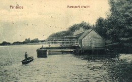 T3 Perjámos, Periam; Maros-parti Részlet, Vízi Hajómalom. W. L. Bp. 2103. Kiadja Stefán Péter / Mures Riverside, Boat Mi - Unclassified