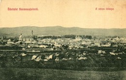 ** T2/T3 Szamosújvár, Gherla; Látkép, Vasútállomás, Vagonok. W. L. 1879. / General View, Railway Station, Wagons (EK) - Unclassified
