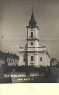 T2/T3 1940 Szatmárnémeti, Satu Mare; Visszatért, Templom / Church, Photo (ragasztónyom / Gluemark) - Unclassified