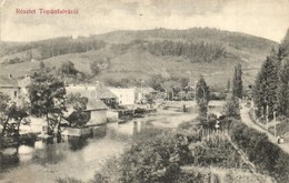 T2/T3 Topánfalva, Campeni; Látkép, Híd, Csiky Testvérek Kiadása / General View, Bridge (EK) - Unclassified