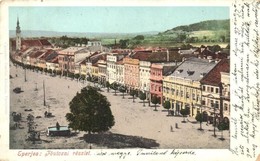 T2/T3 Eperjes, Presov; Fő Utca, Cattarino Sándor Kiadása / Main Street  (EK) - Non Classificati