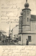 T2/T3 Érsekújvár, Nové Zámky; Iskola Utca, Zsinagóga. Conlegner J. és Fia Kiadása / Street View, Synagogue (EK) - Non Classificati