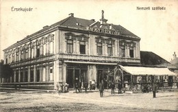T3 Érsekújvár, Nové Zámky; Nemzeti Szálloda, Nemzeti Kávéház. Adler József 448. / Hotel, Café (EB) - Non Classificati