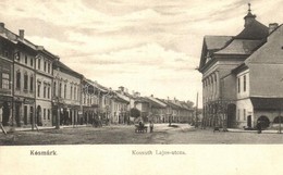 ** T2/T3 Késmárk, Kezmarok; Kossuth Lajos Utca, Arandt Gusztáv (?) üzlete / Street, Shops  (EK) - Non Classificati