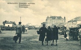 ** T2 Komárom, Komárnó; Duna Rakpart, Piac árusokkal. L.H.K.No. 51. 1932. / Dunajske Nábrezie / Donauquai / Danube Quay, - Unclassified