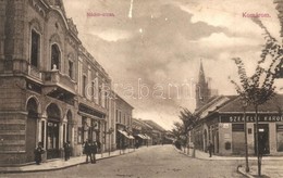 T2/T3 Komárom, Komárno; Nádor Utca, Székelyi Károly üzlete / Street View With Shops (EK) - Ohne Zuordnung