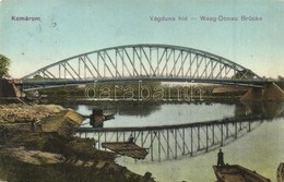 T2/T3 Komárom, Komárno; Vágduna Híd, Tutaj / Waag-Donau Brücke / Bridge, Raft  (EK) - Non Classificati