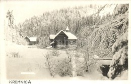 * T2 Körmöcbánya, Kremnitz, Kremnica; Zólyom-völgy, Árpád Nyaraló Télen / Valley In Winter Time, Villa. Photo - Ohne Zuordnung