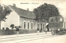 T2 Martonháza, Ochtiná; Pályaudvar, Vasútállomás Vonattal. Liczey János Kiadása / Railway Station With Train / Bahnhof - Non Classificati
