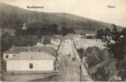 * T2/T3 Mezőlaborc, Medzilaborce; Fő Utca. Schönfeld Sámuel Kiadása / Main Street + 1938 VIII. Filprok Bélyegkiállítás S - Non Classificati