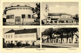 * T2 Nagysurány, Surány; Fürdő, Vasútállomás, Községháza, Római Katolikus Templom / Spa, Railway Station, Town Hall, Chu - Unclassified