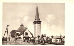 * T2/T3 Ógyalla, Stara Dala, Hurbanovo; Rim.-kat. Kostol / Római Katolikus Templom, Gyerekek, Kerékpár, üzlet / Church,  - Unclassified