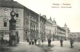 ** T2/T3 Pozsony, Pressburg, Bratislava; Stefánia út Hirdetőoszloppal / Street View With Advertising Column (kis Felület - Non Classificati