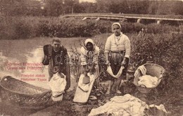 T2/T3 Pöstyén, Piestany; Pöstyéni Alakok; Mosóasszonyok. W.L. 878. / Folklore, Washing Women (EK) - Unclassified