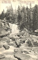 T2/T3 Tátra, Közép Nagy-Tarpatak Vízesés. Divald Károly 1479-1907 / Waterfall - Unclassified