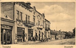 * T2/T3 Tiszaújlak, Vylok; Utcakép, Reiter Béla üzlete / Street View With Shops (EK) - Non Classés