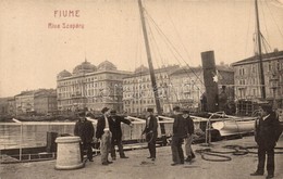 T2 Fiume, Riva Szapáry / Kikötő Dokkmunkásokkal. W.L. 1210. / Port With Dockworkers - Non Classificati