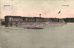 T2 Gombos, Bogojeva; Gőzkomp Gombos és Erdőd Között A Szabad Dunán. Tippl Józsefné Kiadása / Steam Ferry With Locomotive - Ohne Zuordnung